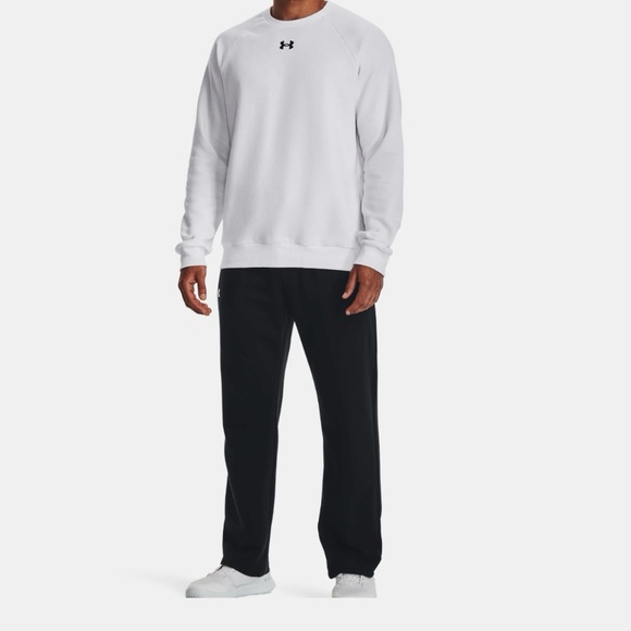 UNDER ARMOUR Rival Fleece Pants Men’s SIZE 4XL Black Sweatpants Straight Leg NWT - Picture 2 of 16